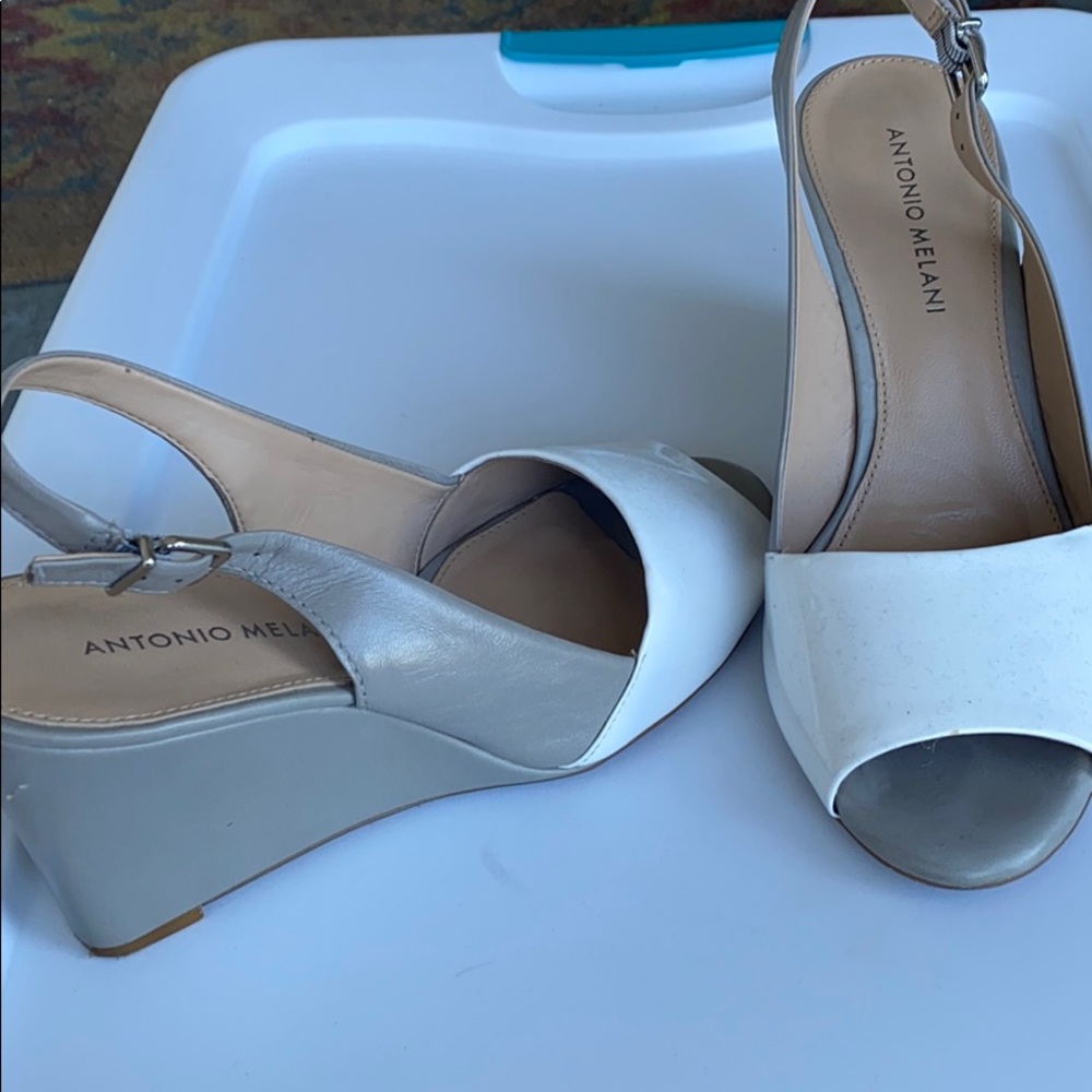 Antonio Melani two tone wedge